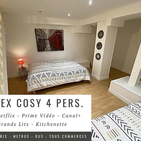 Duplex Cosy Proche Paris Apartment